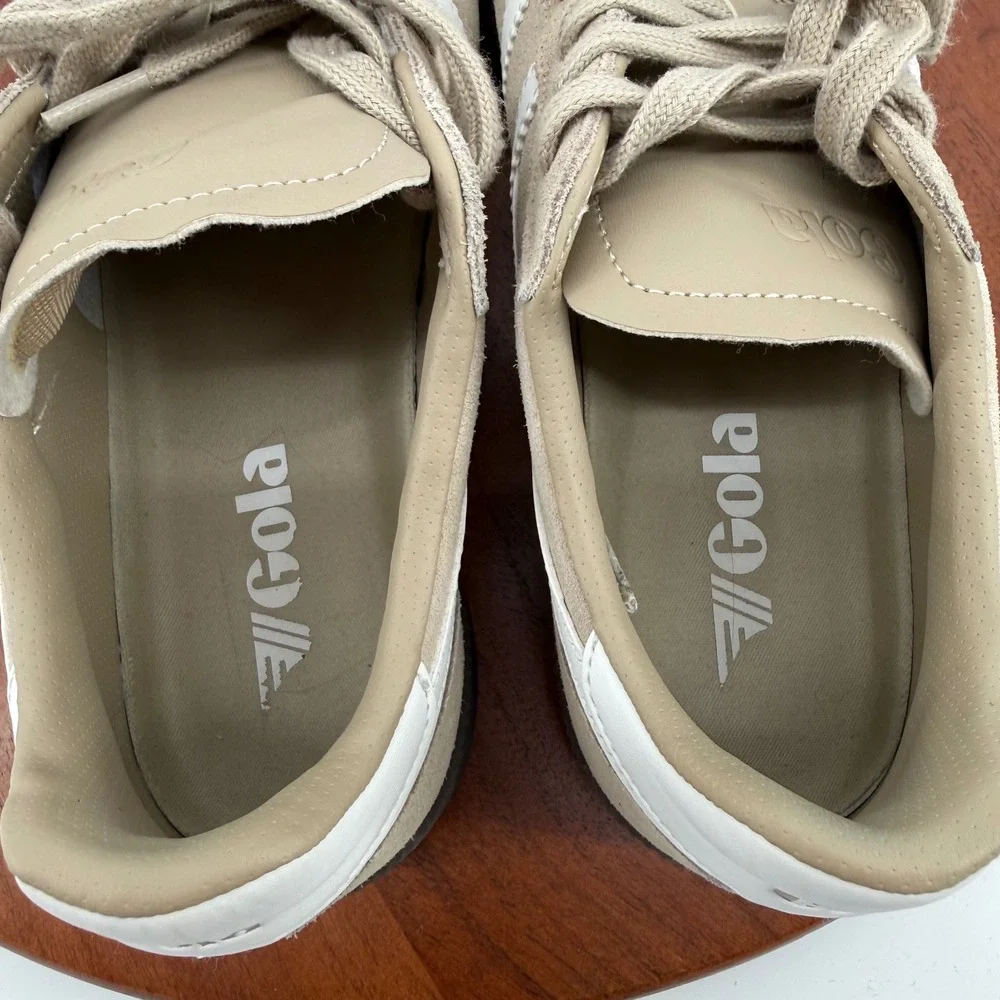 Gola Viper Retro Terrace Casual Sneakers Womens Taupe White Suede  Shoes 8.5 US